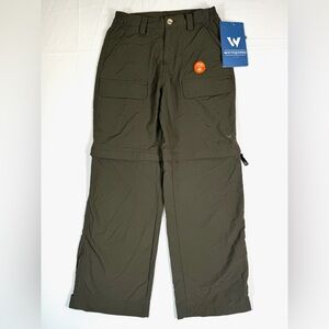 NWT WHITESIERRA Youth Trail Convertible Hiking Pants Youth Small Zip Off NEW